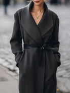 Elena | Wrap Coat with Belt - Lumina - Lumina Vancouver