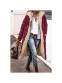 Lumina Wear Elowen reversible fur jacket in military green, showcasing plush fur and stylish design for cold weather wear.