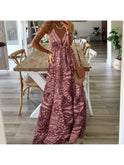 Green Emara boho sleeveless dress by Lumina Wear, featuring flowing fabric and casual style perfect for summer wear.