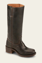 Light brown Lumina Wear Emily women's Western mid-calf boots with stacked heel, showcasing classic Western style and leather texture.