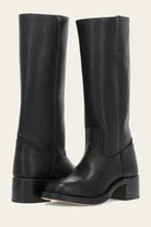 Light brown Emily Lumina women's Western mid-calf boots with stacked heel and classic design.