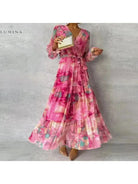 Emily - Elegant Floral Dress - Lumina Vancouver