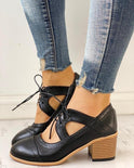 Black Evelyn T-strap heels by Lumina Wear featuring a modern touch and elegant design, perfect for stylish women's footwear.