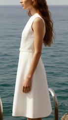 Camille | Faux Leather Belted Mini Dress - Lumina - Lumina Vancouver