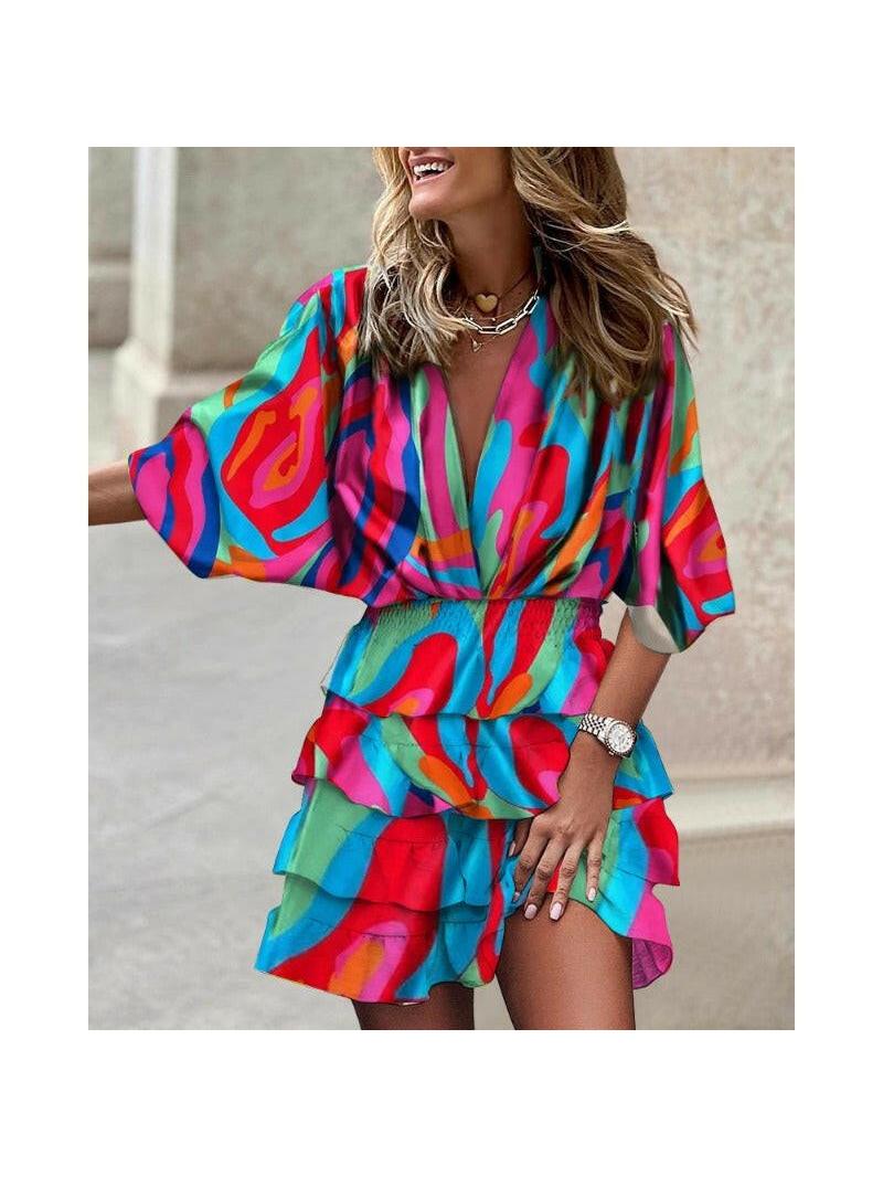 Francesca™ - Stylish Print Dress