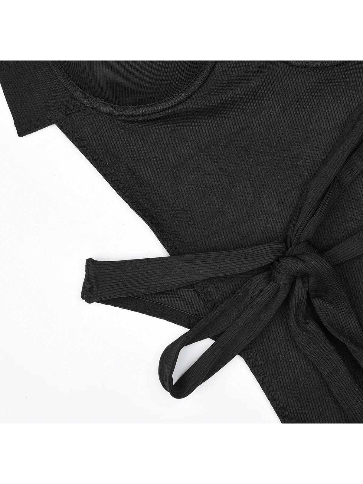 Lumina Vancouver Gabriella's Bodysuit, sleek black bodysuit with fitted design and long sleeves, perfect for stylish outfits.