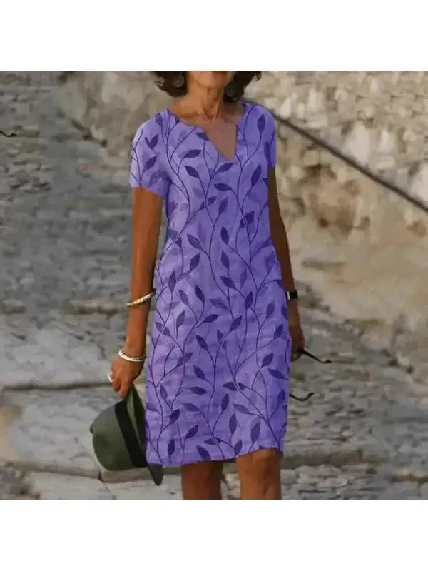 Galina | Casual Elegant Floral Print Dress