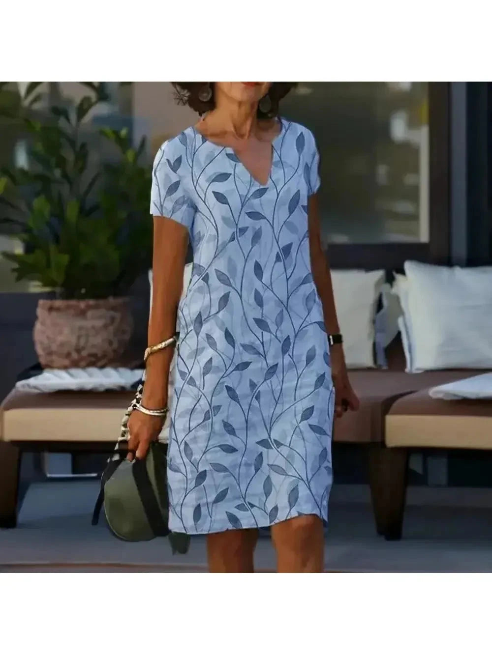 Galina | Casual Elegant Floral Print Dress | Lumina Wear