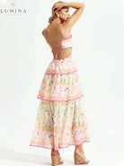 Lumina Vancouver Ghita Maxi Summer Dress for wedding guests, flowing fabric and elegant design perfect for summer occasions.