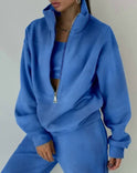 Pink Lumina Wear Grace casual oversized two-piece set with streetwear style, featuring relaxed fit and trendy activewear design.