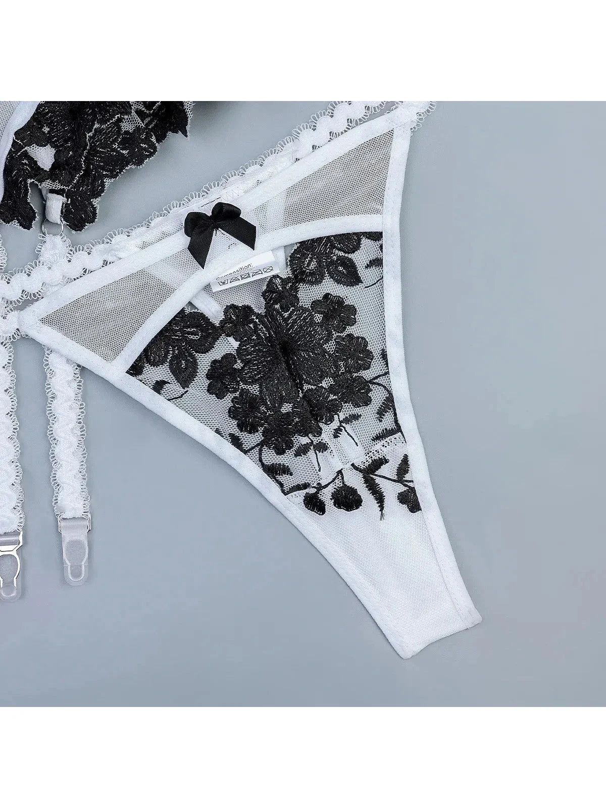 Lumina Vancouver Grazia's lingerie set featuring a delicate lace bra and matching panties in soft pastel colors.