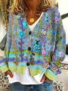 Hailey | Retro Faux Wool Cardigan - Lumina Vancouver