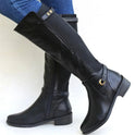 Brown Lumina Wear Hannah orthopedic leather boots with sleek modern design, shown from the side on a white background.