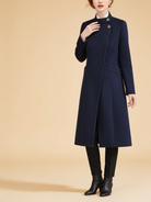 Lumina Wear Sophia button maxi coat in a long silhouette with front button closure