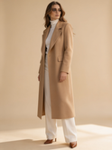 Lumina Wear Aurora Luxe classic belted structured overcoat in a refined tailored design