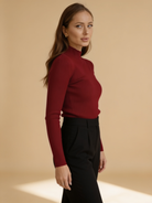 Lumina Wear Hailey minimalist turtleneck sweater in a sleek winter style