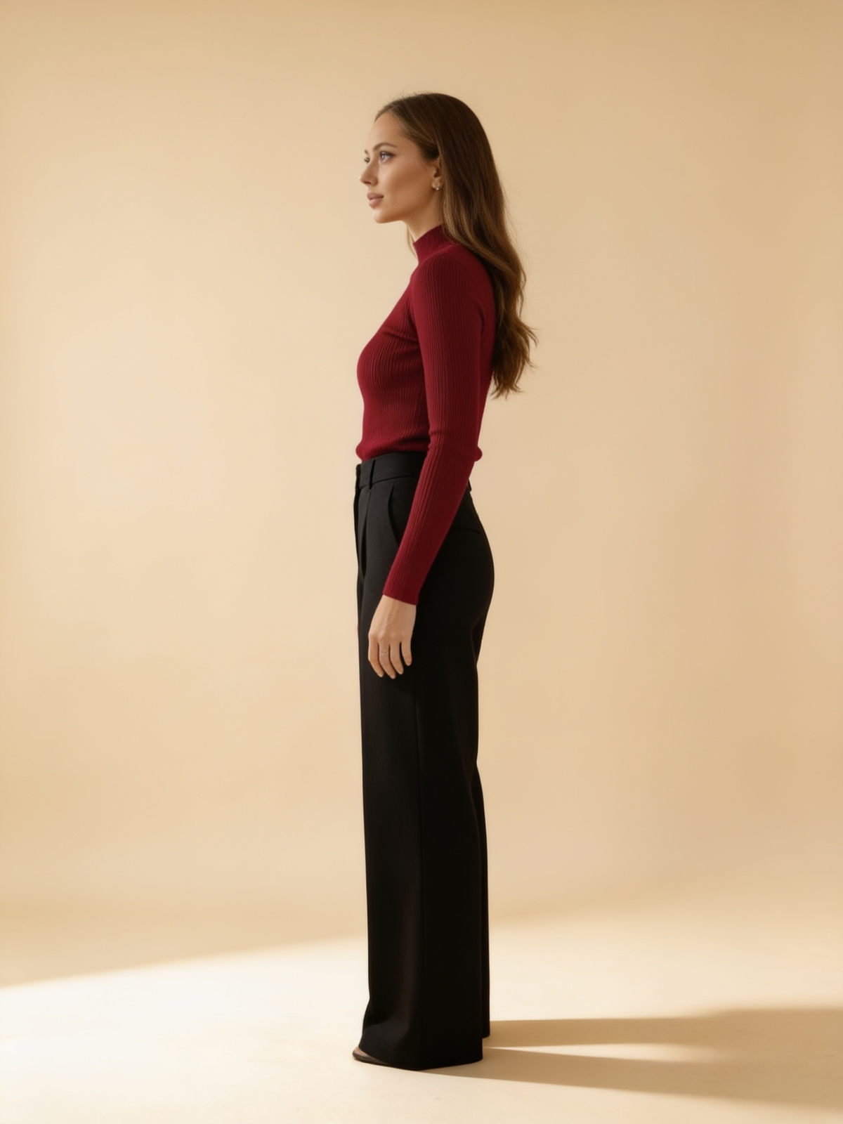 Lumina Wear Hailey minimalist turtleneck sweater in a sleek winter style