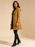 Lumina Wear Vinci Italian-inspired long sleeve coat in a luxurious tailored design