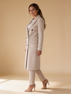 Lumina Wear Elena Prestige longline double-breasted coat in a structured silhouette