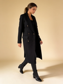 Lumina Wear Elena Prestige longline double-breasted coat in a structured silhouette