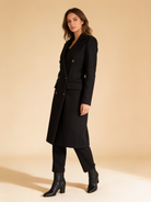 Lumina Wear Elena Prestige longline double-breasted coat in a structured silhouette