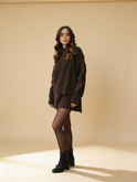 Lumina Wear Clara cozy knit sweater set with mini skirt in a coordinated two-piece outfit