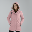 Yellow Lumina Wear Imogen Sherpa-lined hooded parka jacket, cozy winter coat with warm lining for outdoor adventures.