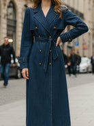 Indigo | Double-Breasted Trench Coat - Lumina Vancouver - Lumina Vancouver