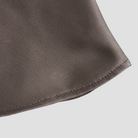 Brown Isabella satin draped tank top with halter tie by Lumina Wear, showcasing a stylish sleeveless design.
