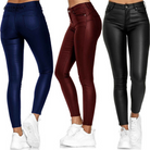 Black Isabella Lumina Wear stretch leather trousers, stylish and fitted pants for effortless chic.