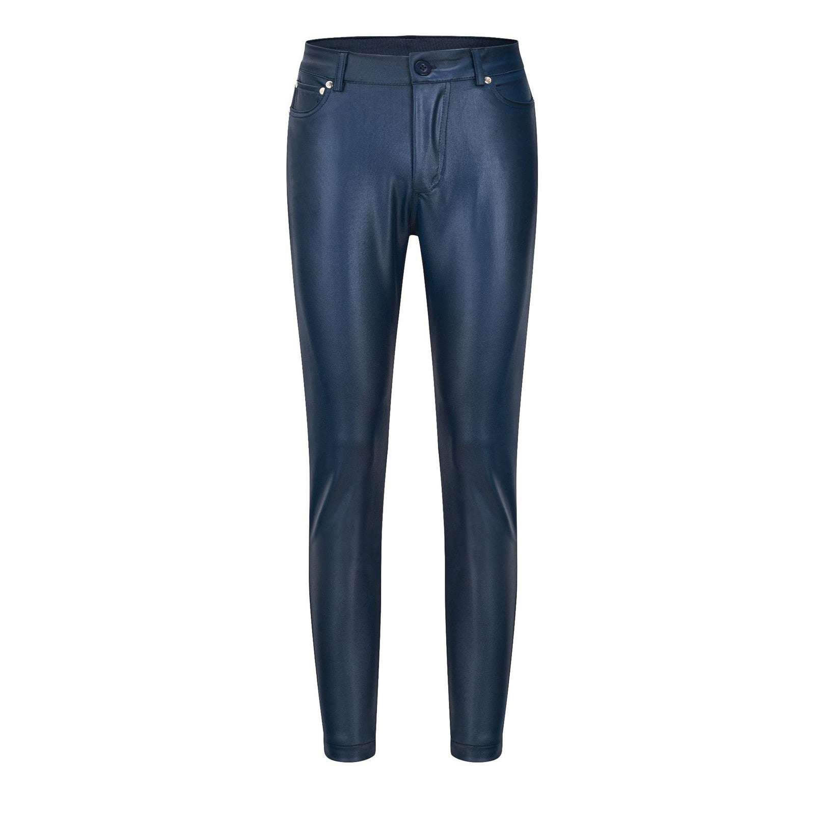 Black Isabella Lumina Wear stretch leather trousers, stylish pants with a sleek fit and modern design.