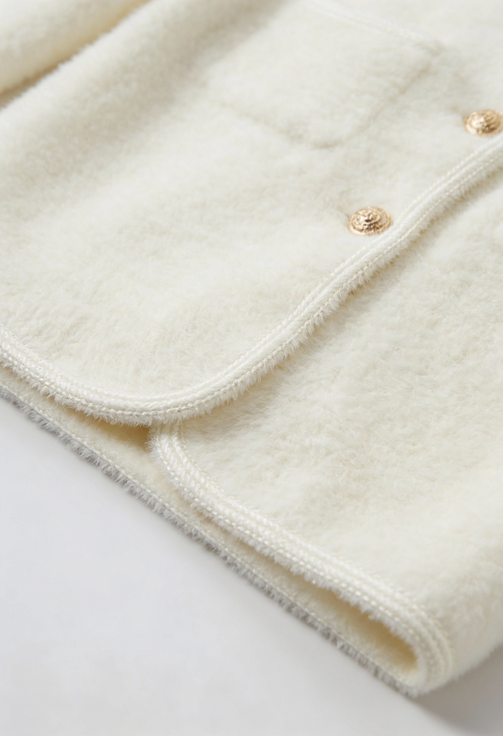 White women's cardigan sweater with ribbed hem from Lumina Wear, featuring a cozy fit and soft knit fabric.