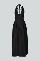 Elegant black midi dress from Lumina Wear, featuring a flattering fit and stylish design, perfect for formal occasions.