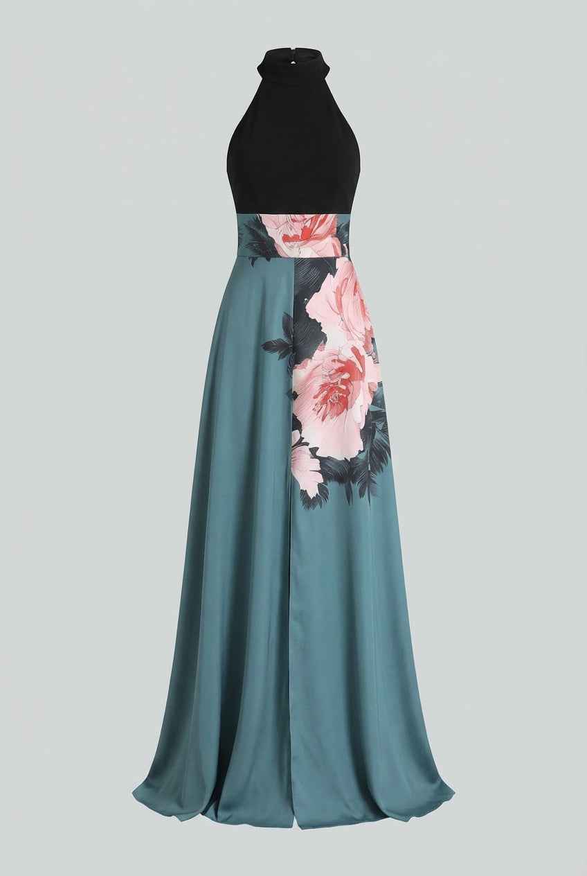 Isabella | Elegant Floral Maxi Dress with Comfortable
