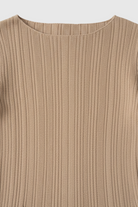 Elegant khaki maxi skirt set with slim fit from Lumina Wear, featuring flowing fabric and stylish design.