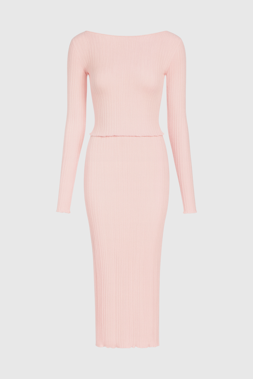 Elegant pink maxi skirt set by Lumina Wear featuring a sophisticated fit, perfect for stylish occasions.