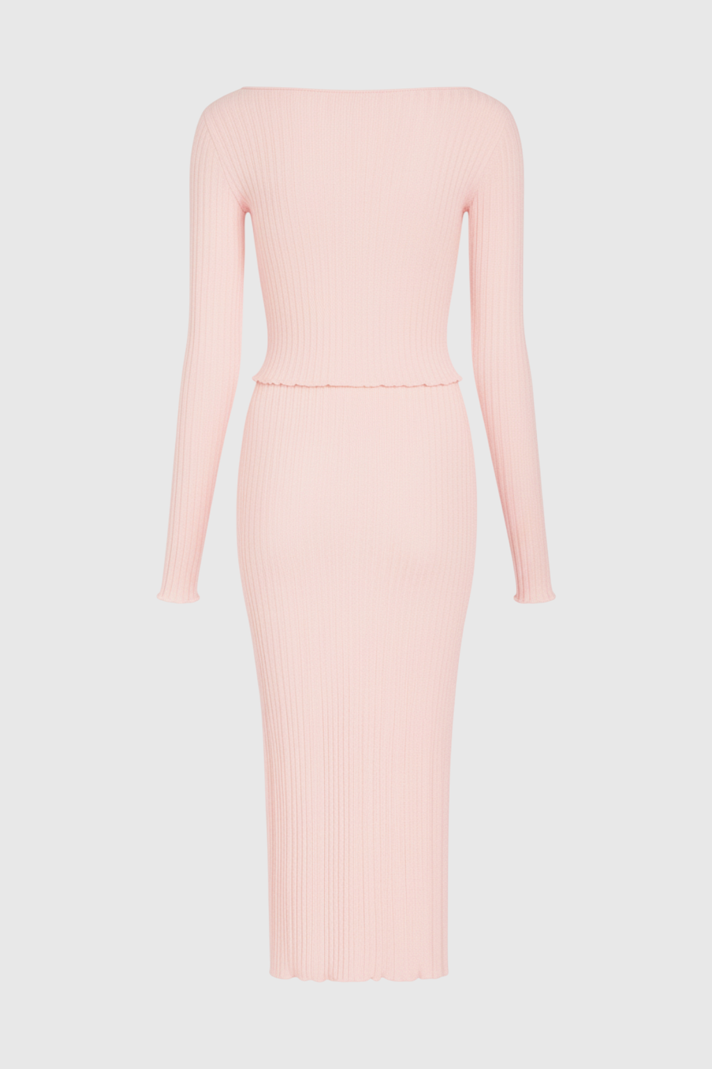 Elegant pink maxi skirt set by Lumina Wear with sophisticated fit, featuring flowing fabric and stylish design.