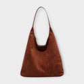 Brown Lumina Wear Isabella minimalist slouch handbag with soft structure and sleek design, perfect for casual or chic outfits.