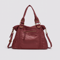 Black Lumina Wear Isabella retro-chic unisex school backpack with spacious main compartment and stylish design.