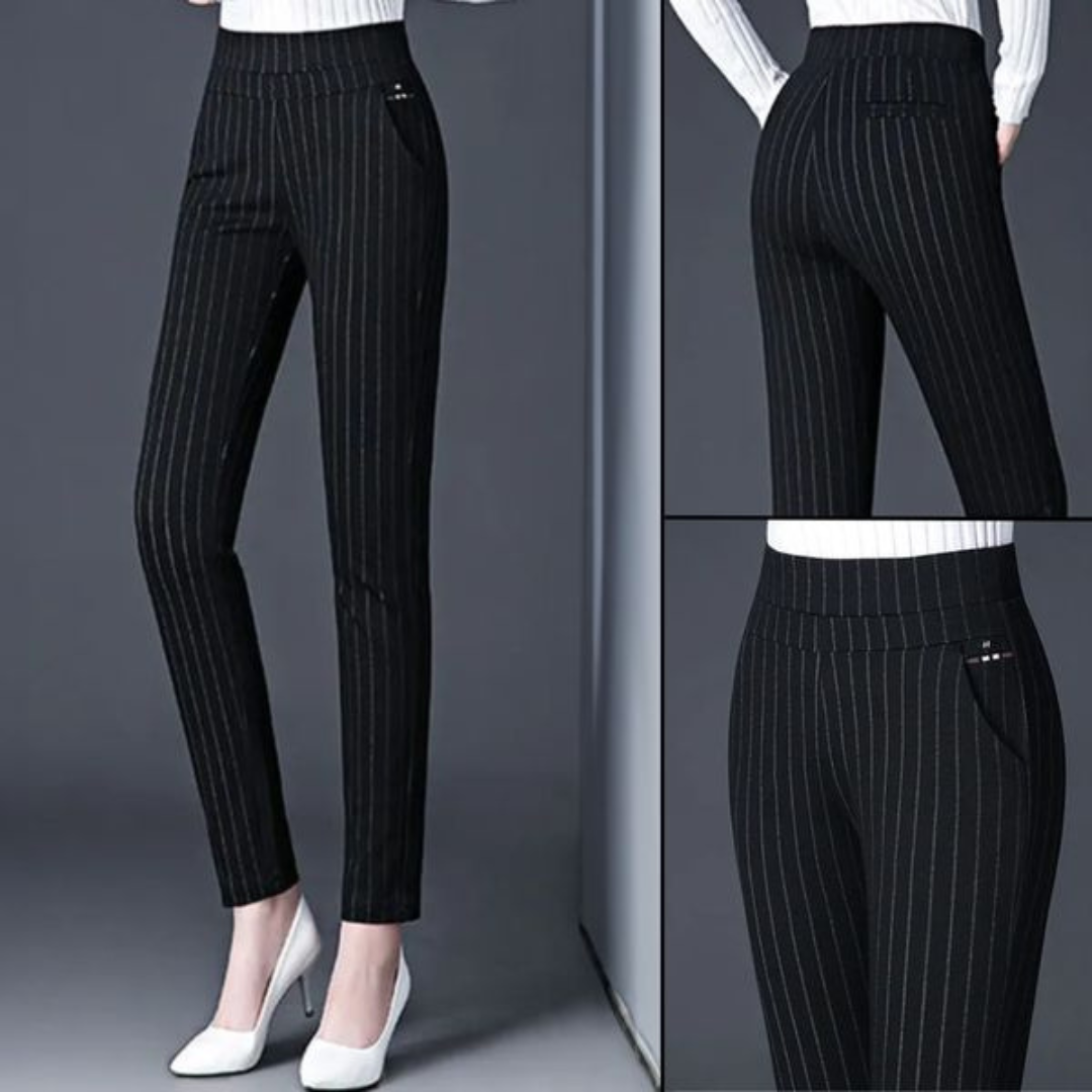Lumina Wear Isabella sleek high-waist black leggings with faux pockets, fitted and stretchy for active and casual wear.