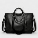 Lumina Wear Isabella soft carryall tote handbag in brown with spacious interior and versatile design, measuring 40cm x 11cm x 30cm.