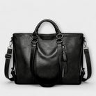 Lumina Wear Isabella tote bag in brown, soft versatile carryall with spacious design, measuring 40cm x 11cm x 30cm.