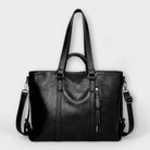 Lumina Wear Isabella soft tote bag in brown, spacious carryall with versatile design and sturdy handles.