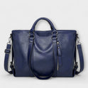 Lumina Wear Isabella soft tote bag in brown with spacious design, 40cm x 11cm x 30cm, versatile handbag for everyday use.