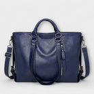 Brown Lumina Wear Isabella tote bag with spacious, versatile design, showing sturdy handles and roomy interior.