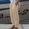 Isabella Lumina Wear black trousers with soft fabric and side pockets, stylish pants for casual or office wear.