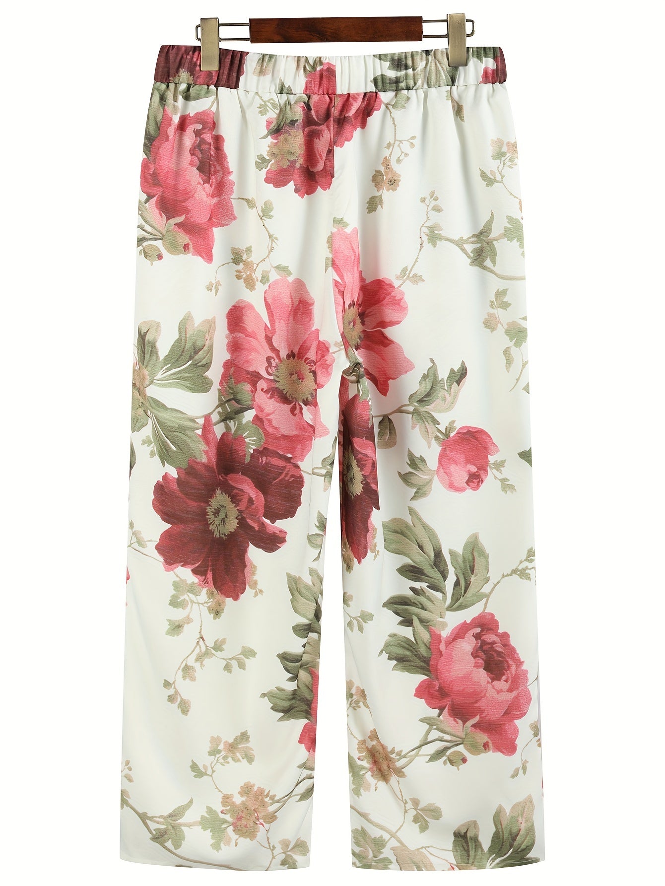 Bright pink Isabella Lumina Wear cropped trousers with a flattering fit, showcasing vibrant color and stylish design.