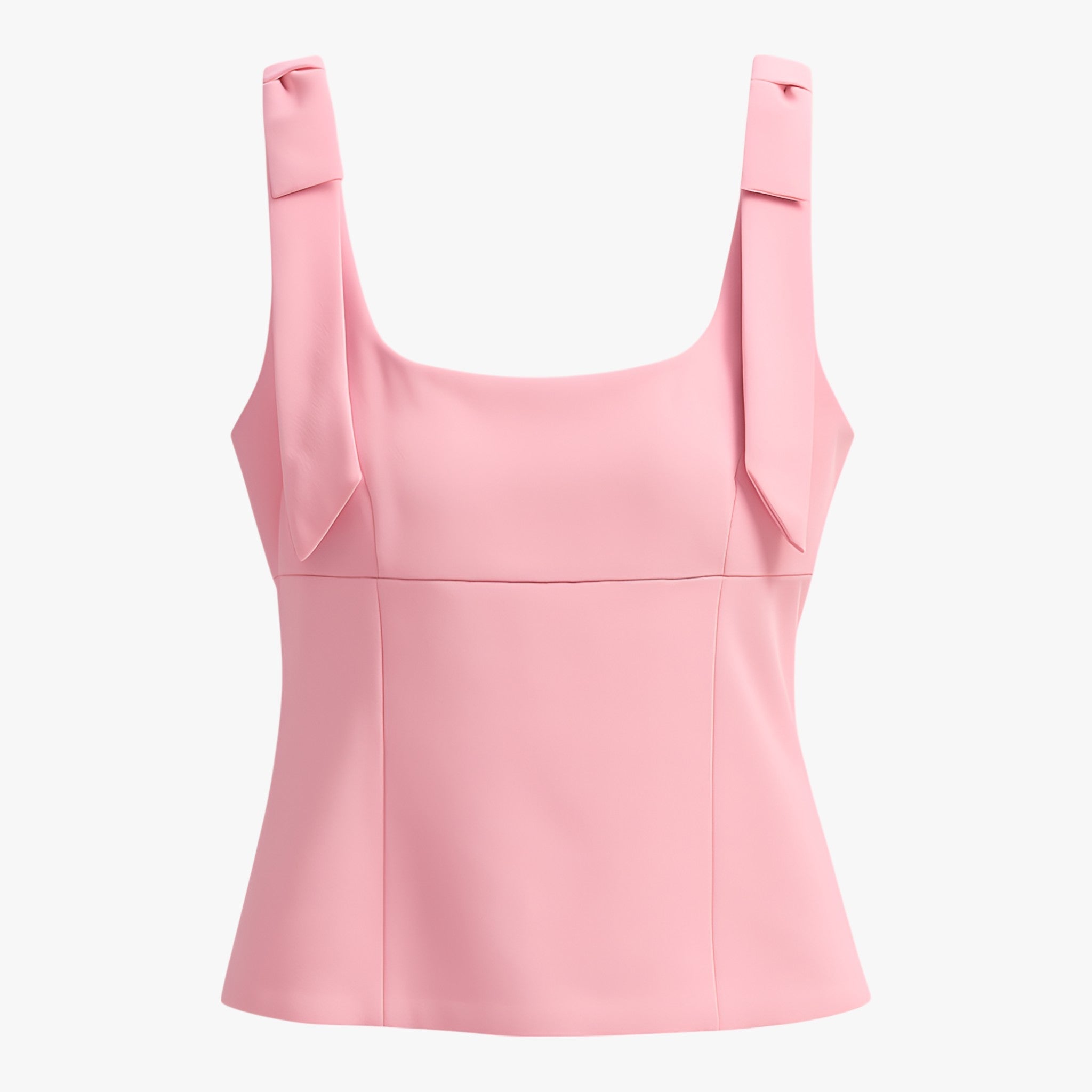 Vibrant pink Isabella cami top by Lumina Wear featuring playful bow detail, perfect for casual or summer outfits.