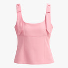 Vibrant pink Isabella cami top by Lumina Wear featuring playful bow detail, perfect for casual or summer outfits.