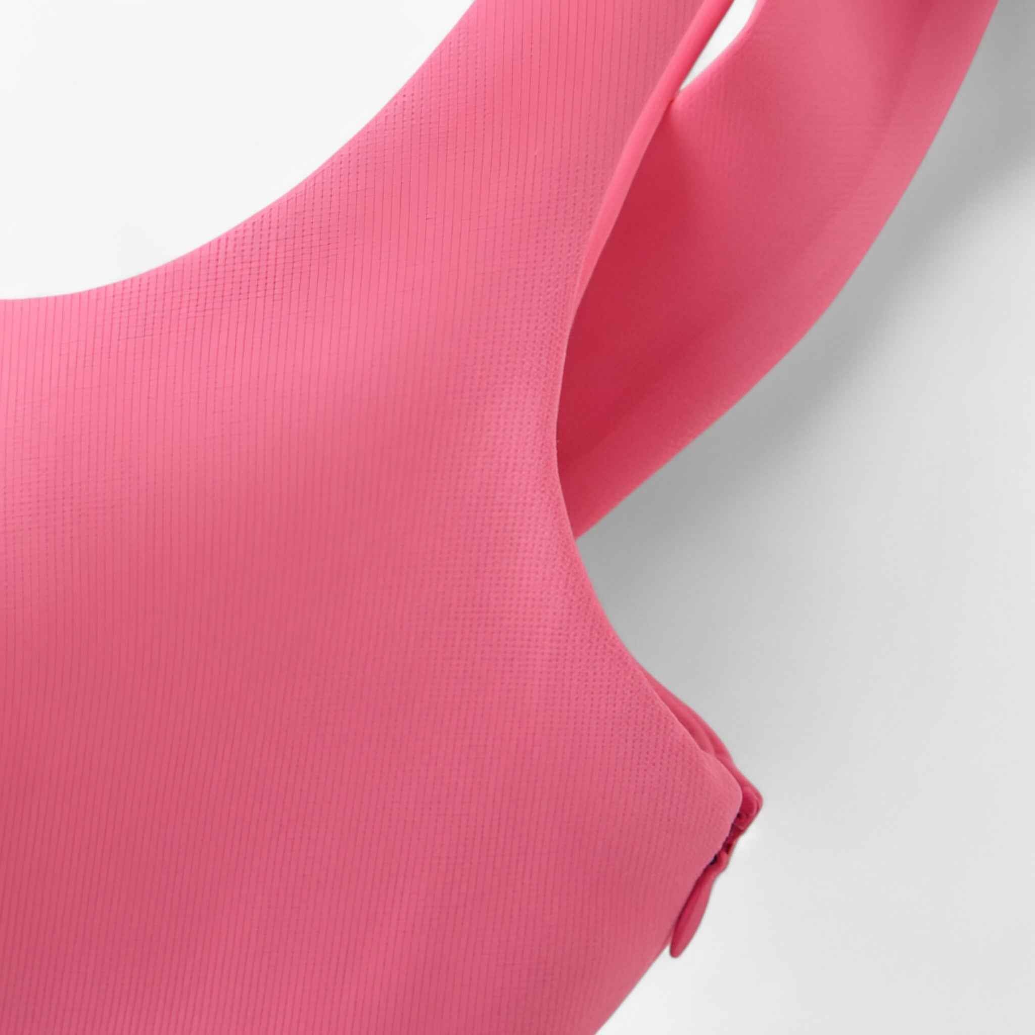 Vibrant pink Isabella camisole top with playful bow detail from Lumina Wear, featuring a sleek sleeveless design.